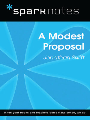 cover image of A Modest Proposal (SparkNotes Literature Guide)
